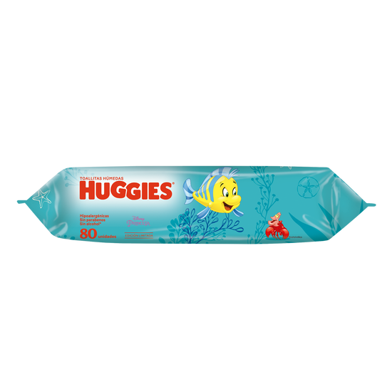 Huggies Toallitas Húmedas Edición Limitada La Sirenita 4 en 1 x 80 Unidades